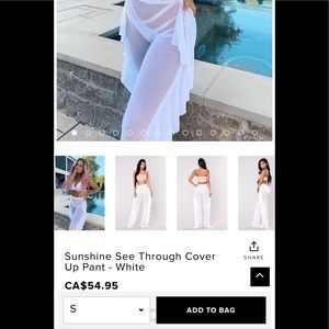 See trought white pants fashionnova